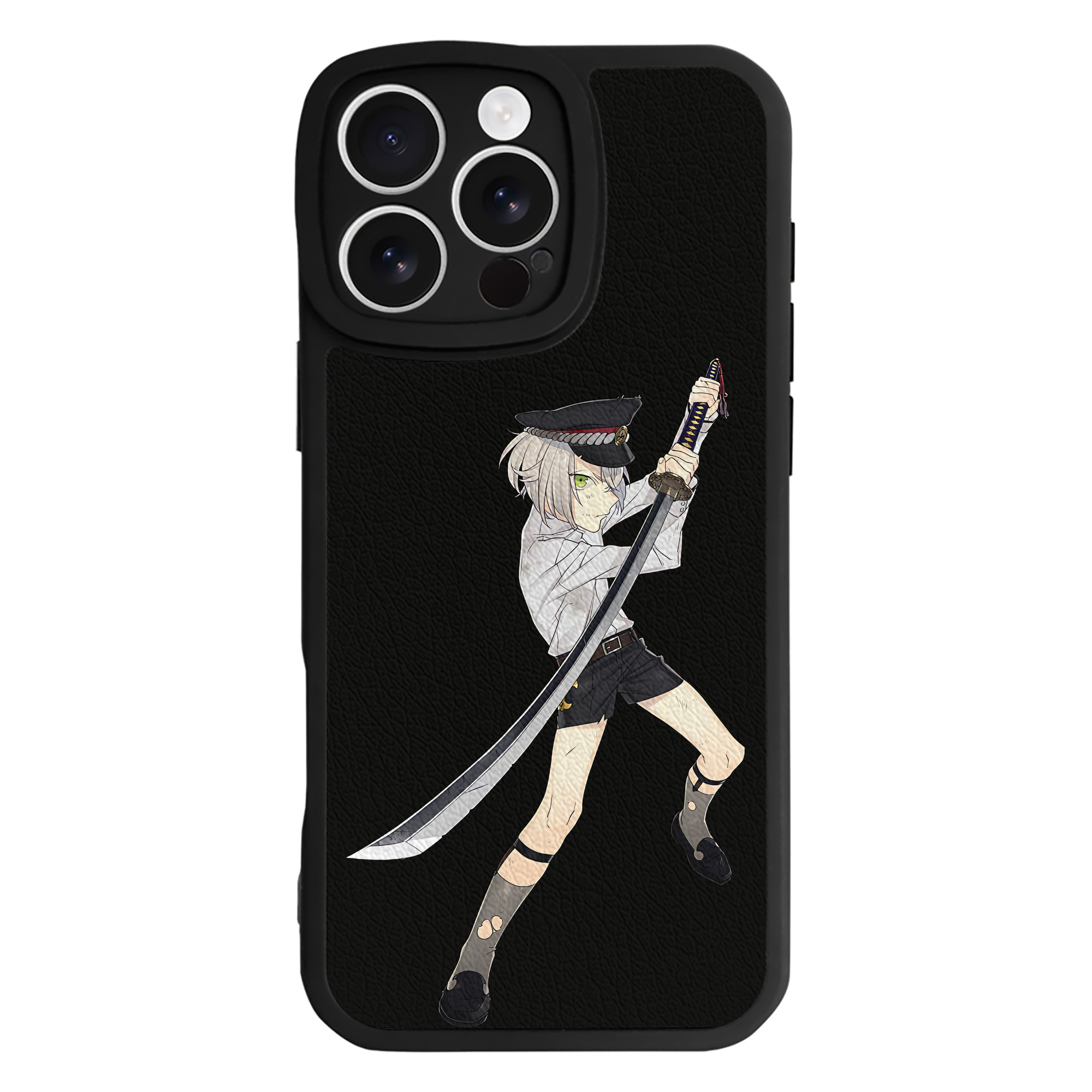 （画像用） 刀剣乱舞 Touken Ranbu 【iPhone 16シリーズ対応】シリコンスマホケース（レザー調） 材質：シリコン